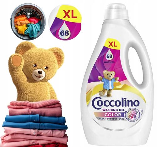 coccolino color xl żel do prania kolorowych tkanin 68 prań 2,72l na Arena.pl