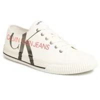 Calvin Klein Trampki męskie - Ivano lekkie - rozmiar 44 - białe, tkanina