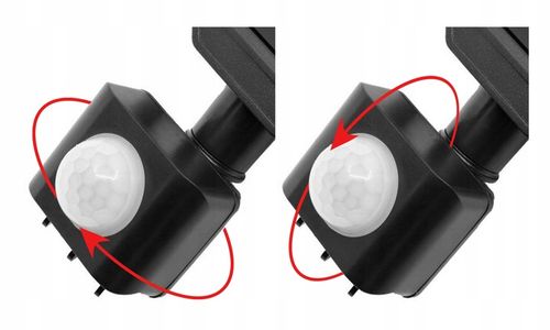 Halogen reflektor naświetlacz LED 100W z czujnik ruchu zmierzchu na Arena.pl