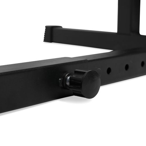 Regulowany stojak do przysiadów z ramionami asekuracyjnymi VirtuFit 220 kg na Arena.pl