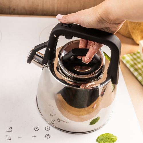 czajnik stalowy z gwizdkiem 2,5l klausberg kb-7914 na Arena.pl