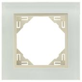 Efapel crystal ramka 1-kr. Szkło perłowy 90910 tcp
