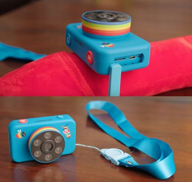 GoGen Aparat fotograficzny dla dzieci DECKOFOTOB niebieski zdjęcie 8
