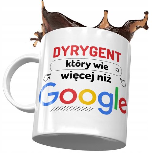 Kubek Dla Dyrygenta Który Wie Więcej Prezent Z Nadrukiem Ze Zdjęciem na Arena.pl