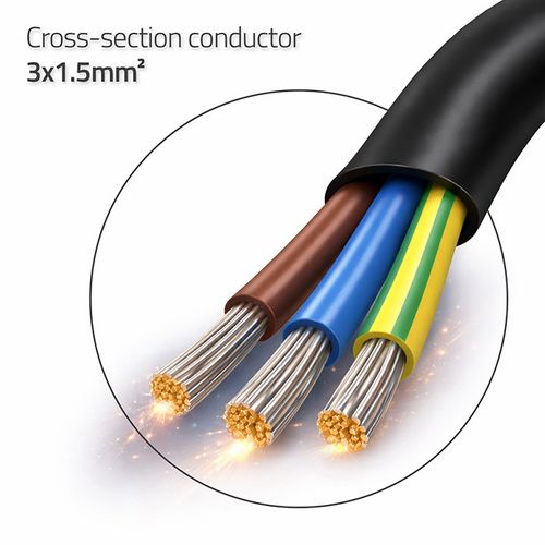 Qoltec kabel zasilający Schuko 3m 3x1,5 na Arena.pl