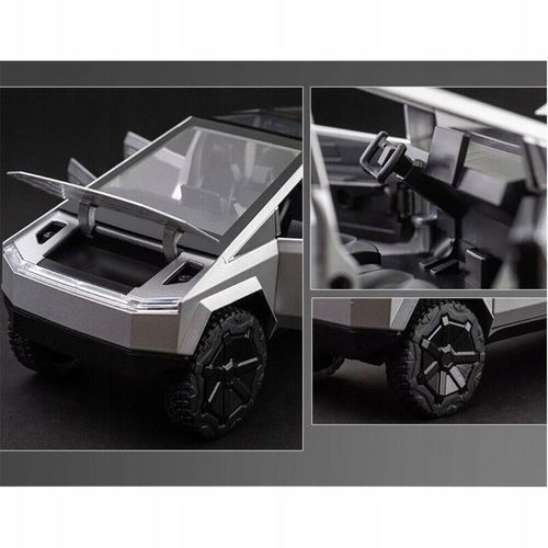 METALOWY MODEL TESLA CYBERTRUCK 1:24 DŹWIĘK ŚWIATŁA LED OTWIERANE DRZWI na Arena.pl