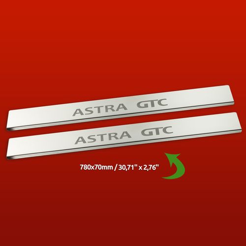 Listwa progowa OPEL ASTRA MK6/J/IV ASTRA GTC Stal nierdzewna 304 mat 2szt na Arena.pl