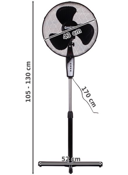 Wentylator Stojący WL85-BR + Pilot zdjęcie 2