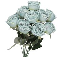 SZTUCZNE KWIATY ROŚLINY RÓŻA RÓŻE BUKIET GĘSTY XXL 50CM