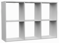 Regał Otwarty Do Pokoju Dziecka 110 cm Biały MELEKS II TS - 4 Kolory