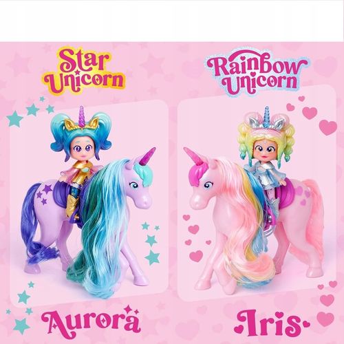 Kookyloos Tęczowy Jednorożec Różowy Konik Lalka Laleczka Iris na Arena.pl