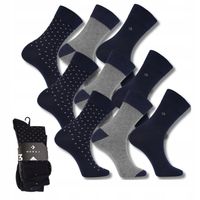 Skarpetki Męskie Wysokie Skarpety Garniturowe Zestaw 9-PAK MORAJ 39-42