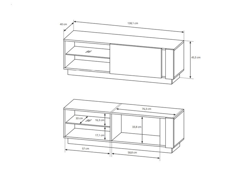 Meblościanka Arco biały połysk zdjęcie 8