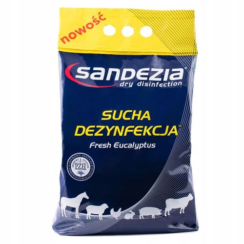 Sandezia 10kg – sucha dezynfekcja kurnika, obory i chlewni, wirusy bakterie na Arena.pl
