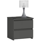 Szafka nocna CL2 40 cm 2 szuflady - grafit szary