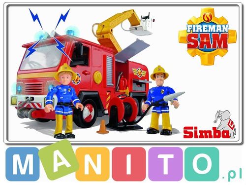 SIMBA STRAŻAK SAM Wóz strażacki Jupiter+ 2 figurki na Arena.pl