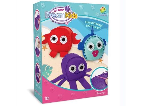 KOLOROWY ZESTAW KREATYWNYCH WYSZYWANEK DO SZYCIA MASKOTEK na Arena.pl