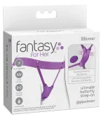 fantasy for her ultimate butterfly - wibrator do majtek z pilotem, rożowy