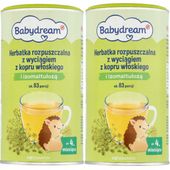 ZESTAW 2 SZTUK BABYDREAM HERBATKA ROZPUSZCZALNA Z KOPRU 190 G