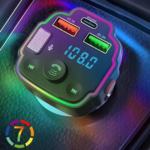 TRANSMITER SAMOCHODOWY BLUETOOTH FM 2X USB TRANSMITER WIELOFUNKCYJNY zdjęcie 6