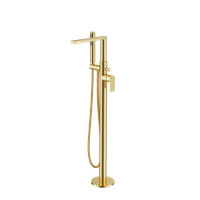 Glad bateria wannowo-prysznicowa wolnostojca, złoty połysk