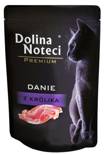 Zdrowa karma dla kota bez zbóż i glutenu Dolina Noteci Danie z królika 85g na Arena.pl
