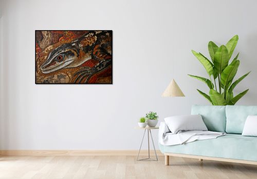 Plakat 100x70cm Oko Jaszczurki na Arena.pl