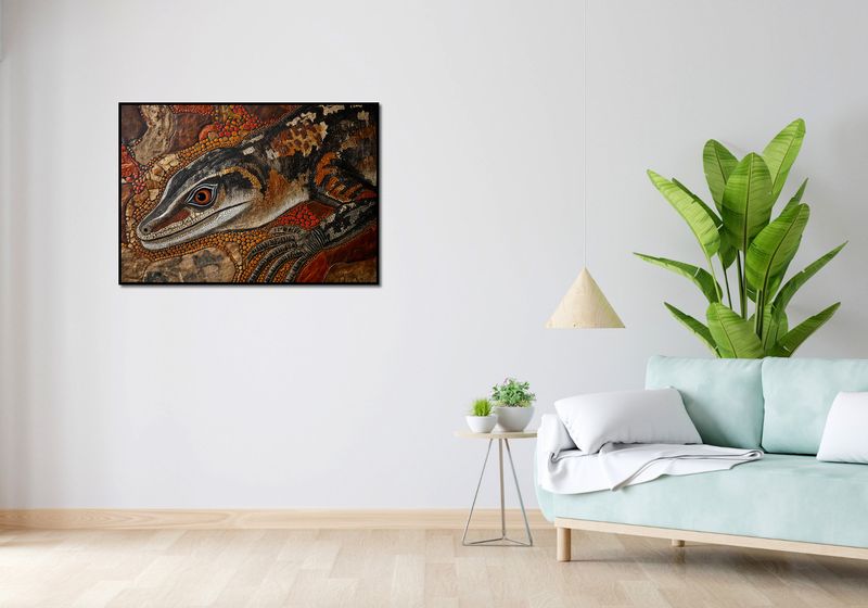 Plakat 100x70cm Oko Jaszczurki zdjęcie 4