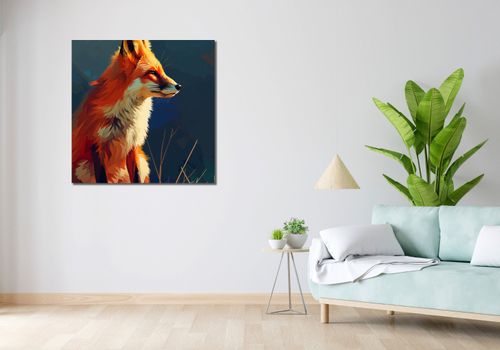 Obraz 90x90cm Spojrzenie Lisicy na Arena.pl
