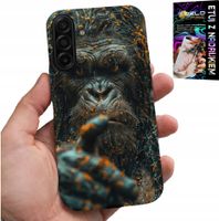 ETUI DO SAMSUNG GALAXY A17 5G - MAŁPA, MAŁPKA, GORYL, ZWIERZĘTA + SZKŁO