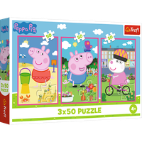 Puzzle - 3x50 - Siła przyjaźni Świnka Peppa Trefl 34877