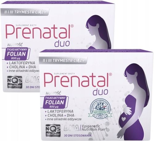 Prenatal DUO 30 tabletek + 60 kapsułek DHA CIĄŻA DUOPACK na Arena.pl
