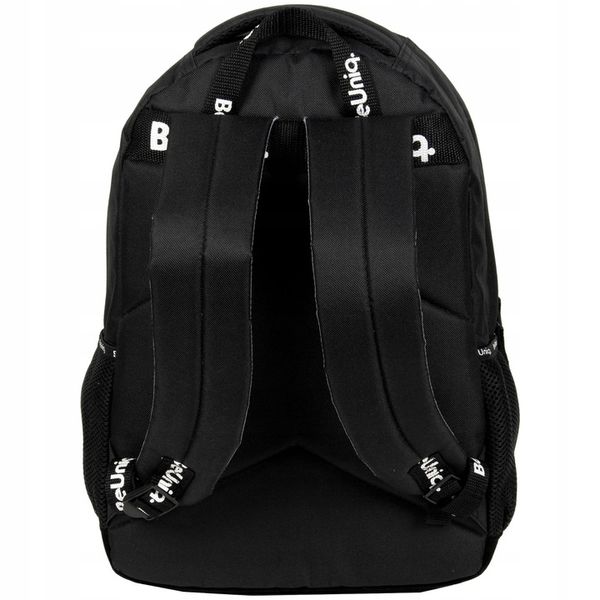 Plecak szkolny młodzieżowy BeUniq Casual czarny zdjęcie 4