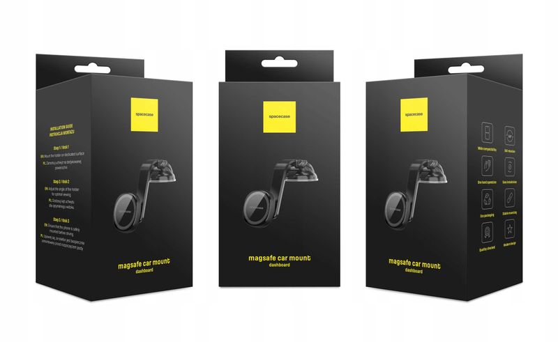 Spacecase Car Holder Sc07 Dash Magsafe Black zdjęcie 16