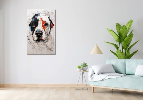 Obraz 60x100cm Przyrysowany Psiak na Arena.pl