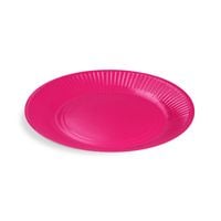 talerz papierowy okrągły, fuksja, śr. 23 cm, 10 szt.