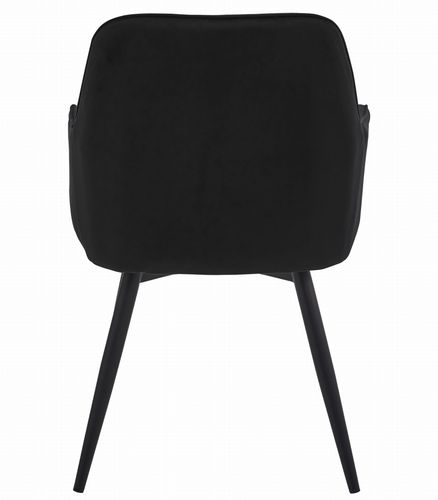 Krzesło NANA360 - czarny aksamit / nogi czarne x 1 na Arena.pl