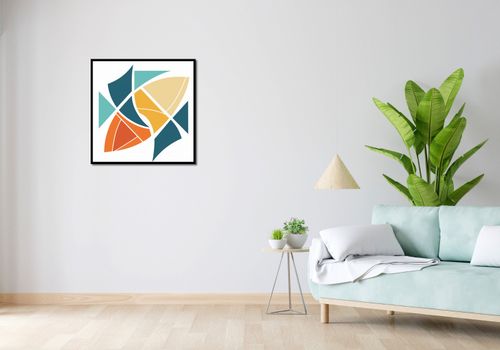 Plakat 70x70cm Geometria Wiatru na Arena.pl