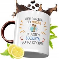 Kubek Bordowy Dla Geodety Na Urodziny Prezent Z Nadrukiem Ze Zdjęciem