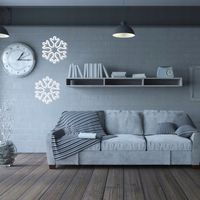 GWIAZDA SNIEZYNKA LED ODCIEN BIALY ZIMNY OZDOBA NA OKNO 40 CM SCIANA BALKON