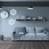 GWIAZDA SNIEZYNKA LED ODCIEN BIALY ZIMNY OZDOBA NA OKNO 40 CM SCIANA BALKON