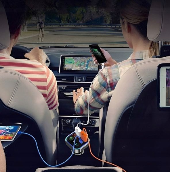 ZESTAW GŁOŚNOMÓWIĄCY TRANSMITER FM MP3 BLUETOOTH ładowarka samochodowa zdjęcie 3