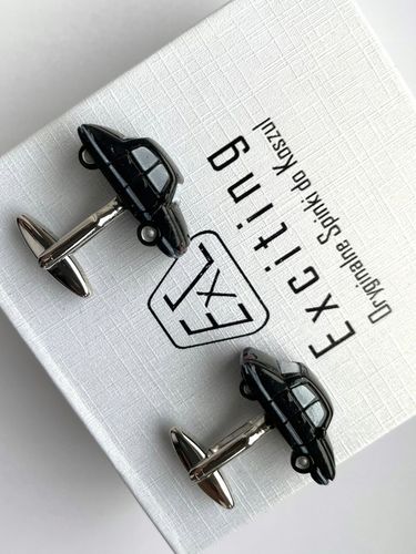 Srebrne spinki do mankietów Paragrafy dla Prawnika Sędziego Adwokata +Etui na Arena.pl