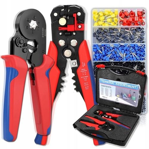 ZESTAW ŚCIĄGACZ IZOLACJI ZACISKARKA PRASKA SZEŚCIOKĄTNA DO TULEJEK na Arena.pl