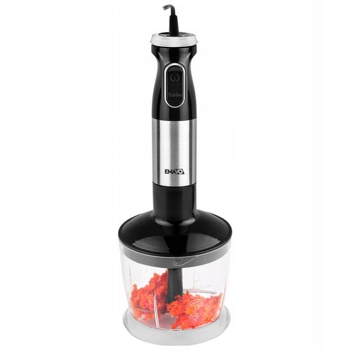 MOCNY BLENDER RĘCZNY WIELOFUNKCYJNY MIKSER 1000W SREBRNY EMAVOn na Arena.pl