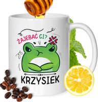 Kubek Dla Krzyśka Kolegi Przyjaciela Męża Z Nadrukiem Prezent Biały 330Ml