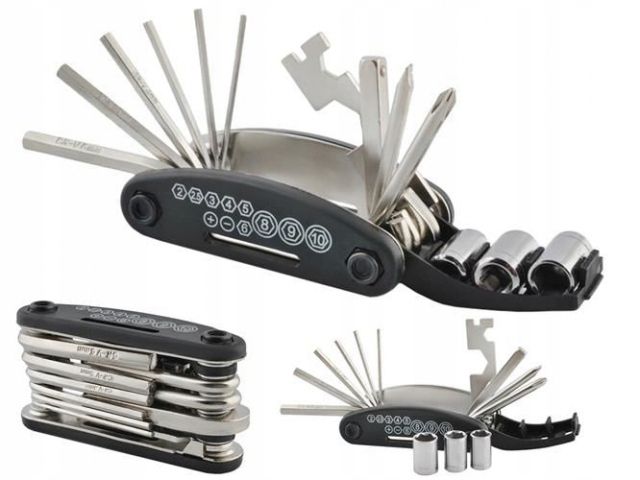 ZESTAW KLUCZY ROWEROWYCH ROWERU IMBUS KLUCZ 16w1 UNIWERSALNE MULTITOOL zdjęcie 2