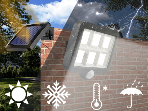 Lampa solarna 120 COB LED kabel 5m LS2 na Arena.pl