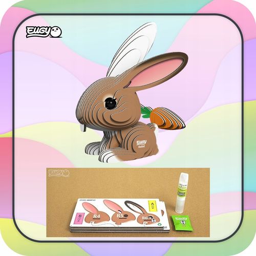 Królik Eugy. Eko Układanka Puzzle 3D na Arena.pl