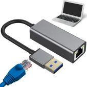 Przejściówka USB Typ A Ethernet Adapter Karta Sieciowa LAN RJ45 100Mb Verk Group